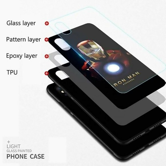 iPhone 13 Series LED Smart Luminous Tempered Glass Case | Spider-Man Design - Picture 4 of 6